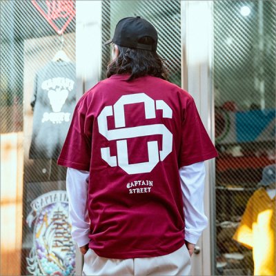 画像8: CAPTAIN STREET eighty Tシャツ BURGUNDY キャプテンストリート