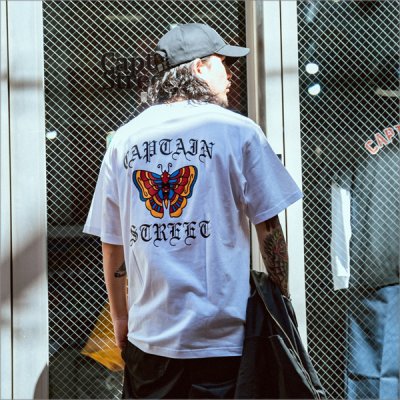 画像7: CAPTAIN STREET Butterfly Tシャツ WHITE キャプテンストリート