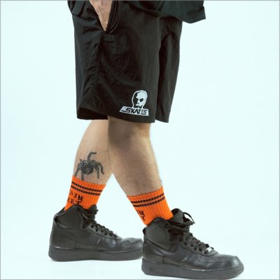 画像9: 【送料無料】SKULL SKATES スカルスケーツ SKULLロゴ ナイロンショーツ BLACK