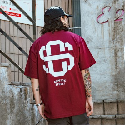 画像12: CAPTAIN STREET eighty Tシャツ BURGUNDY キャプテンストリート