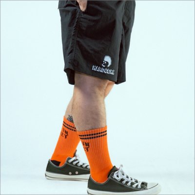 画像6: 【送料無料】SKULL SKATES スカルスケーツ HARDCOREロゴ ナイロンショーツ BLACK