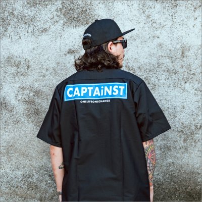 画像13: 【20％OFF】【送料無料】CAPTAIN STREET RS S/Sワークシャツ BLACK キャプテンストリート