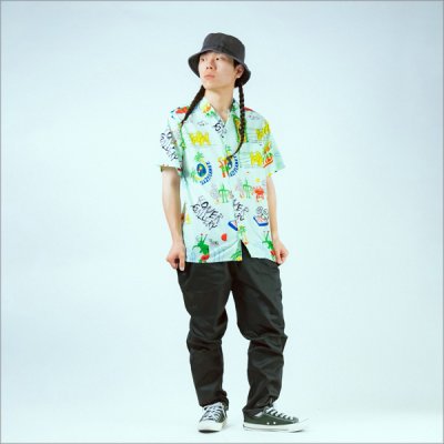 画像12: 【送料無料】Koner Gallery コーナーギャラリー TOMASON -MONSTER'S SUMMER- S/Sアロハシャツ MINT BLUE