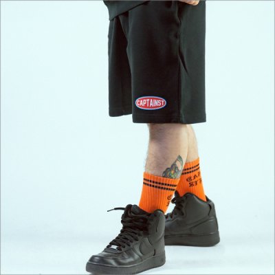 画像10: 【20％OFF】【送料無料】CAPTAIN STREET Oval Logo スウェットショーツ BLACK キャプテンストリート