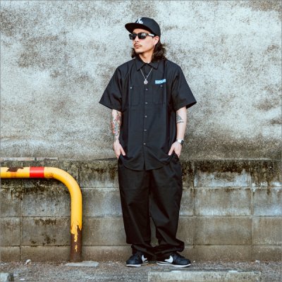 画像12: 【20％OFF】【送料無料】CAPTAIN STREET RS S/Sワークシャツ BLACK キャプテンストリート