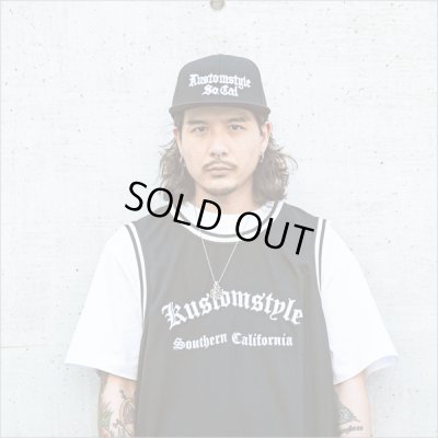画像4: KustomStyle カスタムスタイル OLD ENGLISH スナップバックCAP BLACK