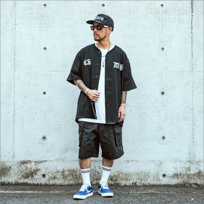 画像7: 【送料無料】CAPTAIN STREET CSMFG ベースボールシャツ BLACK キャプテンストリート