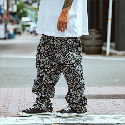 画像10: 【送料無料】COOKMAN クックマン Semiwide Chef パンツ Paisley BLACK