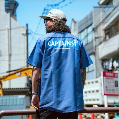 画像14: 【20％OFF】【送料無料】CAPTAIN STREET RS S/Sワークシャツ BLUE キャプテンストリート