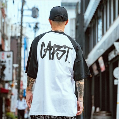 画像10: CAPTAIN STREET CAPST Logo ラグランTシャツ BLACK/WHITE キャプテンストリート