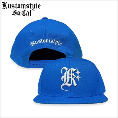 画像1: KustomStyle カスタムスタイル K DIA スナップバックCAP ROYAL BLUE