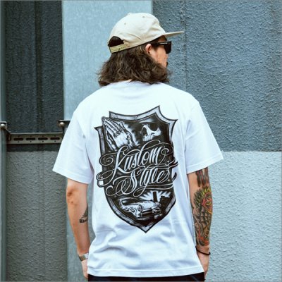 画像9: KustomStyle カスタムスタイル ESCUDO DE CEPILLO Tシャツ WHITE