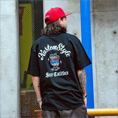 画像7: KustomStyle カスタムスタイル CACTUS SUR CALIFAS Tシャツ BLACK
