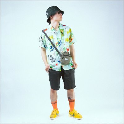 画像13: 【送料無料】Koner Gallery コーナーギャラリー TOMASON -MONSTER'S SUMMER- S/Sアロハシャツ MINT BLUE