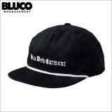 BLUCO ブルコ CORDUROY CAP -Rope- BLACK