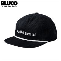 BLUCO ブルコ CORDUROY CAP -Rope- BLACK