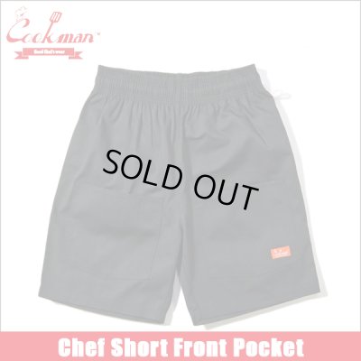 画像1: COOKMAN クックマン Chef ショーツ Front Pocket Ripstop BLACK