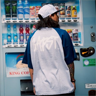 画像16: CAPTAIN STREET CAPST Logo ラグランTシャツ BLUE/ASH キャプテンストリート