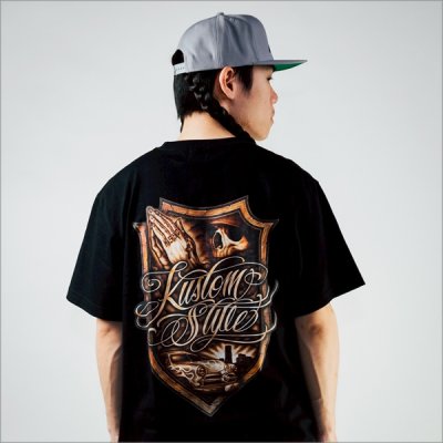 画像9: KustomStyle カスタムスタイル ESCUDO DE CEPILLO Tシャツ BLACK