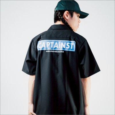 画像15: 【20％OFF】【送料無料】CAPTAIN STREET RS S/Sワークシャツ BLACK キャプテンストリート