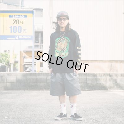 画像6: 【20％OFF】BLUCO ブルコ HEAVY DRY COTTON PRINT L/S TEE -Artwork by 遊鷹- BLACK