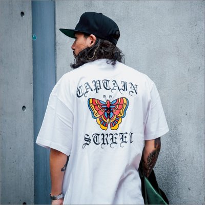 画像12: CAPTAIN STREET Butterfly Tシャツ WHITE キャプテンストリート