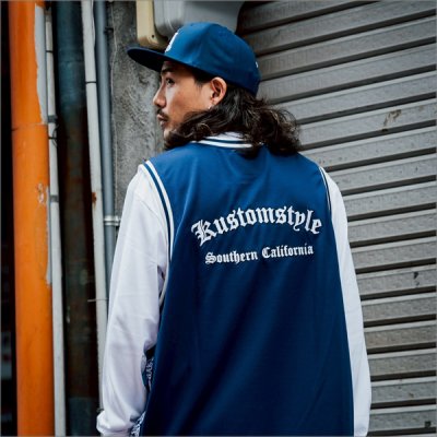 画像13: 【送料無料】KustomStyle カスタムスタイル GARDEN GROVEBASKET TANK JERSEY NAVY