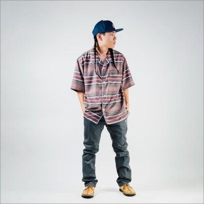 画像8: 【送料無料】BLUCO ブルコ POOLSIDE SHIRT S/S -Mexican- BURGUNDY