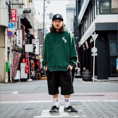 画像8: 【送料無料】KustomStyle カスタムスタイル ESTILO CALIFAS プルオーバーパーカー GREEN