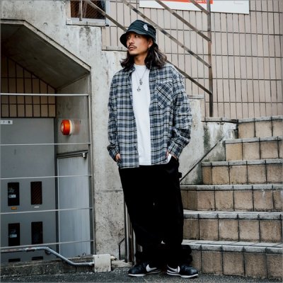 画像5: 【送料無料】CAPTAIN STREET CAPTAINST CHECK L/S シャツ GRAY キャプテンストリート