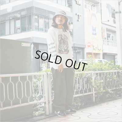 画像7: 【20％OFF】BLUCO ブルコ HEAVY DRY COTTON PRINT L/S TEE -Artwork by 遊鷹- WHITE