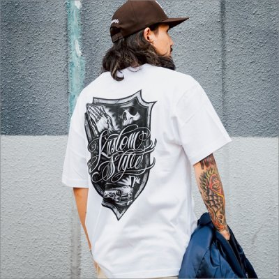 画像10: KustomStyle カスタムスタイル ESCUDO DE CEPILLO Tシャツ WHITE