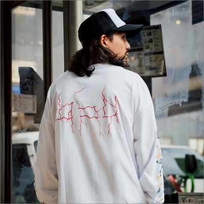 画像10: Deviluse デビルユース Lightning L/S Tシャツ WHITE