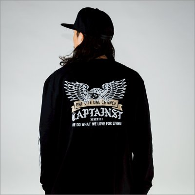 画像9: CAPTAIN STREET Eagle L/S Tシャツ BLACK キャプテンストリート