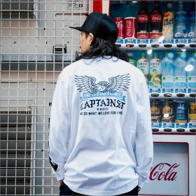 画像9: CAPTAIN STREET Eagle L/S Tシャツ WHITE キャプテンストリート