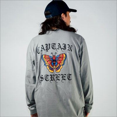 画像8: CAPTAIN STREET Butterfly L/S Tシャツ L.GRAY キャプテンストリート