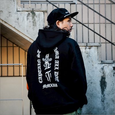 画像8: 【送料無料】CAPTAIN STREET Dagger P/Oパーカー BLACK キャプテンストリート