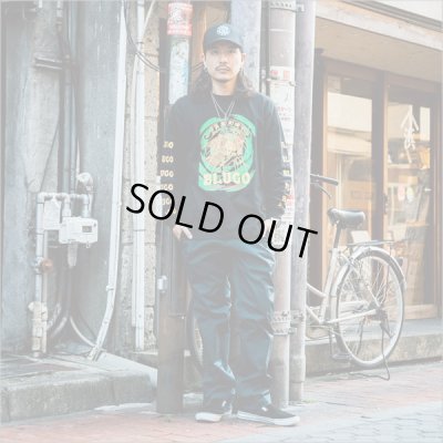 画像7: 【20％OFF】BLUCO ブルコ HEAVY DRY COTTON PRINT L/S TEE -Artwork by 遊鷹- BLACK