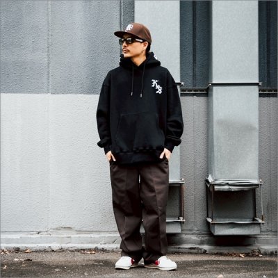 画像10: 【送料無料】KustomStyle カスタムスタイル ESTILO CALIFAS プルオーバーパーカー BLACK