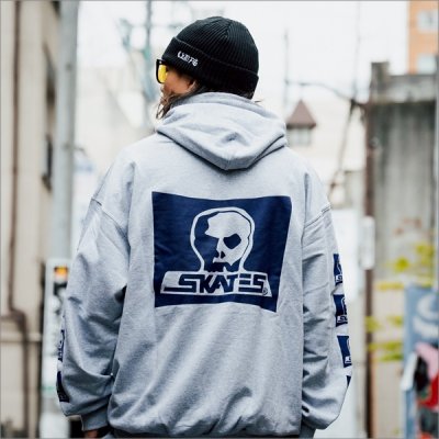 画像12: 【送料無料】SKULL SKATES スカルスケーツ Logo P/Oパーカー GRAY