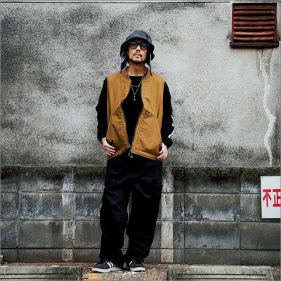 画像8: 【送料無料】BLUCO ブルコ RIB COLLAR DUCK VEST BROWN