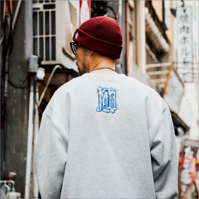 画像7: 【送料無料】KustomStyle カスタムスタイル CHAVO LOGO クルーネックスウェット ASH