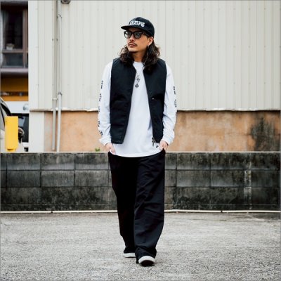 画像8: 【送料無料】BLUCO ブルコ RIB COLLAR DUCK VEST BLACK