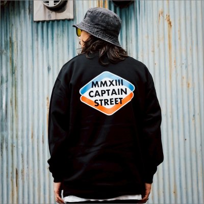 画像8: 【送料無料】CAPTAIN STREET Rhombus クルーネックスウェット BLACK キャプテンストリート