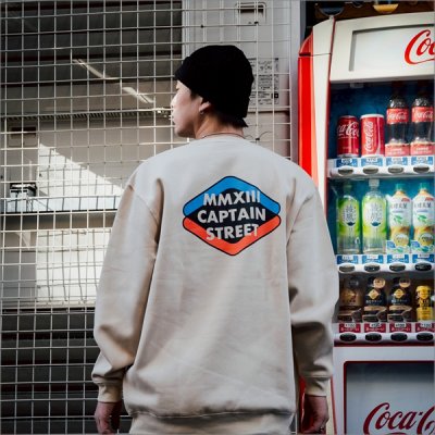 画像8: 【送料無料】CAPTAIN STREET Rhombus クルーネックスウェット SAND キャプテンストリート