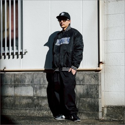 画像7: 【送料無料】KustomStyle カスタムスタイル CHAVO LOGO NYLON STADIUM JKT BLACK