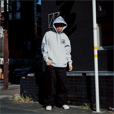 画像6: 【送料無料】KustomStyle カスタムスタイル CHAVO LOGO プルオーバーパーカー ASH