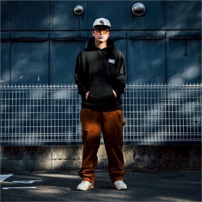 画像7: 【送料無料】CAPTAIN STREET Circle P/Oパーカー BLACK キャプテンストリート