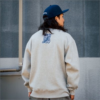 画像9: 【送料無料】KustomStyle カスタムスタイル CHAVO LOGO クルーネックスウェット ASH