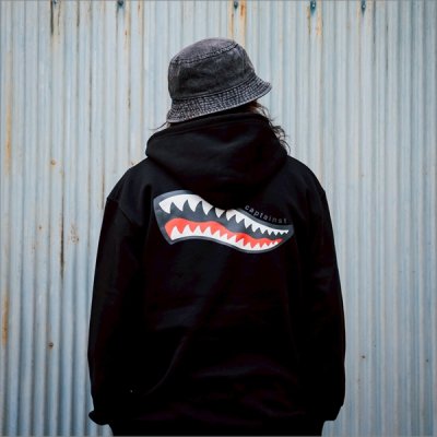 画像10: 【送料無料】CAPTAIN STREET Shark Mouth P/Oパーカー BLACK キャプテンストリート